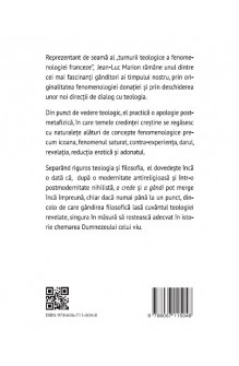 Apologia după sfârșitul metafizicii - Teologie și fenomenologie la Jean-Luc Marion